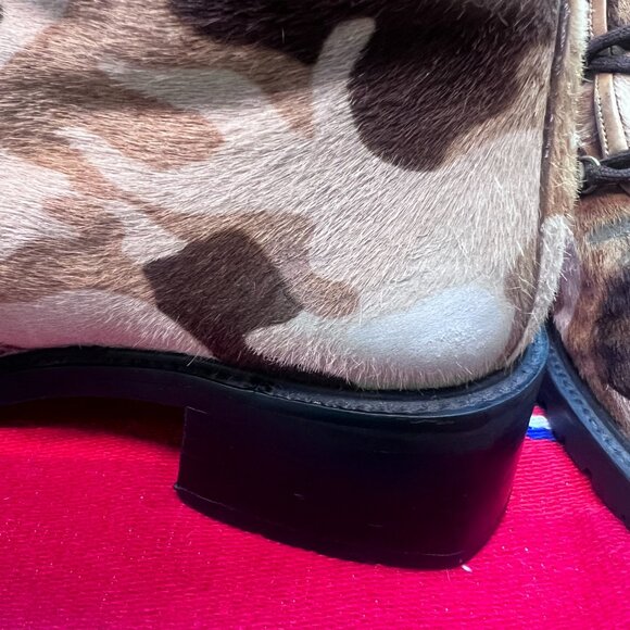Stuart Weitzman Ankle Boots, size 7.5, Camo/cowprint - Picture 13 of 14
